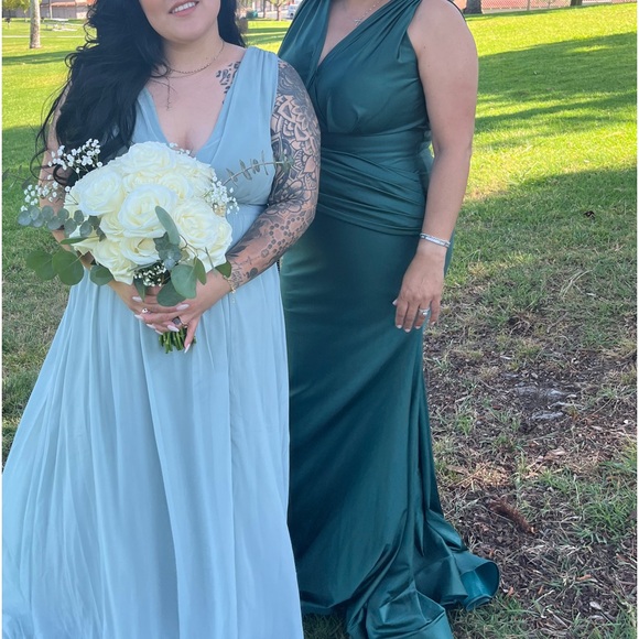 Hunter Green Cinderella Divine C912 Gown - Picture 6 of 8